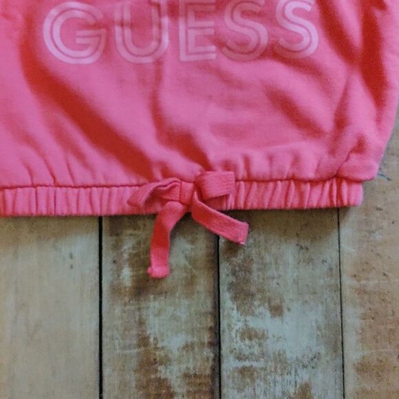Guess Sweatshirt size 4 Coral Sweatshirt Cotton Fall gold Accents - Picture 4 of 5